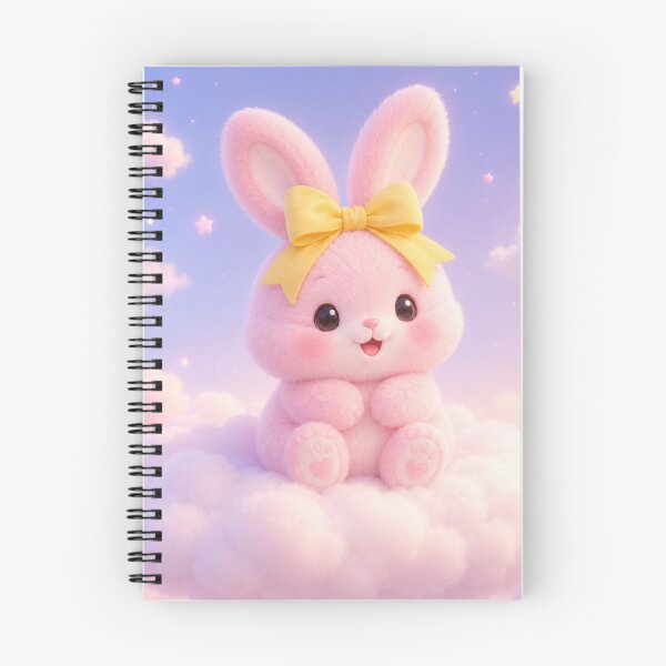 Item preview, Cute Pink Bunny on Clouds designed and sold by 0606PM.