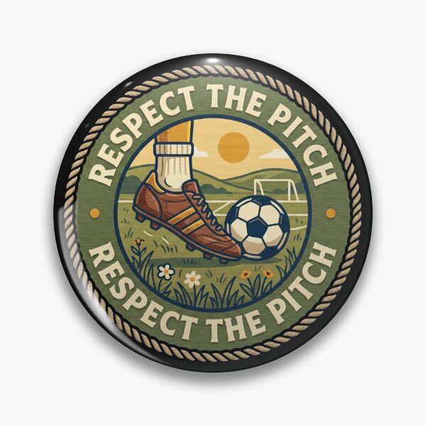 Item preview, Respect The Pitch Vintage Soccer Badge Shirt designed and sold by TeNovaStudio.