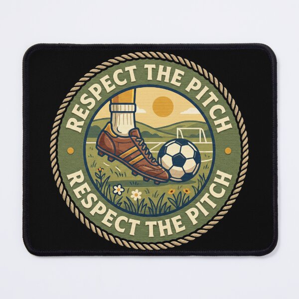 Item preview, Respect The Pitch Vintage Soccer Badge Shirt designed and sold by TeNovaStudio.