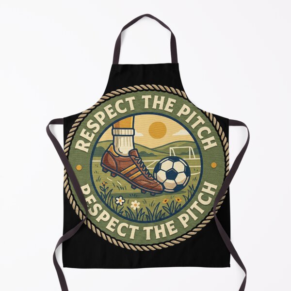 Item preview, Respect The Pitch Vintage Soccer Badge Shirt designed and sold by TeNovaStudio ⭐⭐⭐⭐⭐.