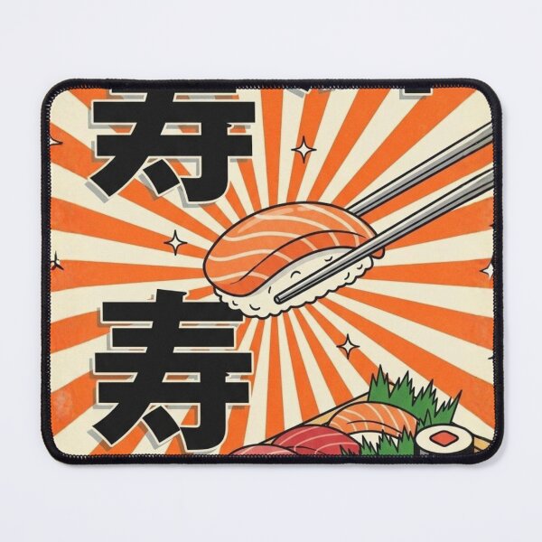Item preview, “Sushi Sunburns & Cyber Chopstick Chaos” designed and sold by Print Fiction.