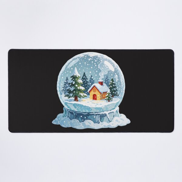 Item preview, Snow Globe Sticker | Winter Forest Cabin designed and sold by AillustriaAK.