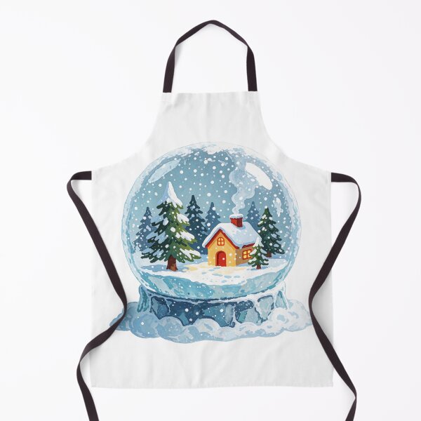 Item preview, Snow Globe Sticker | Winter Forest Cabin designed and sold by AillustriaAK.