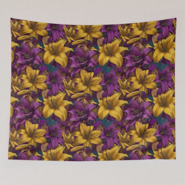Item preview, Fresh Amaryllis Texture  - Retro Flower Floral   - Gifts For Girlfriend designed and sold by RoyalStarsPatts.