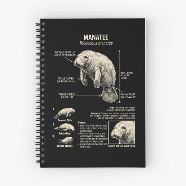 Item preview, Manatee Scientific Anatomy Biology Animal Lover designed and sold by Kimberley King Art  King Art.