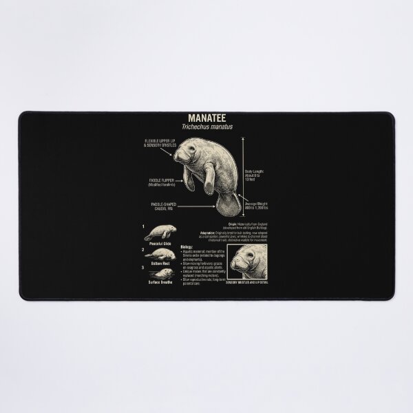 Item preview, Manatee Scientific Anatomy Biology Animal Lover designed and sold by Kimberley King Art  King Art.