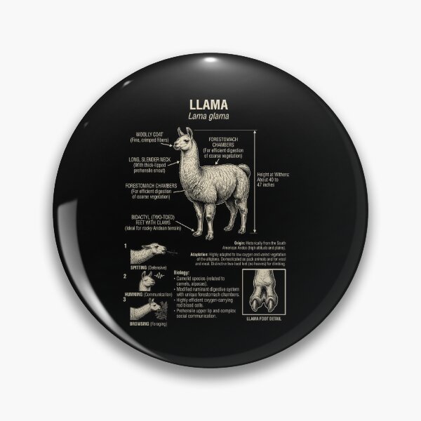 Item preview, Llama Scientific Anatomy Biology Animal Lover designed and sold by Kimberley King Art  King Art.