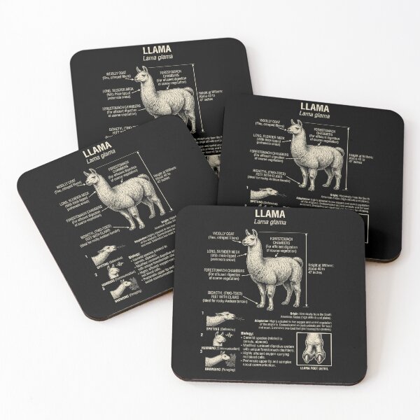 Item preview, Llama Scientific Anatomy Biology Animal Lover designed and sold by Kimberley King Art  King Art.