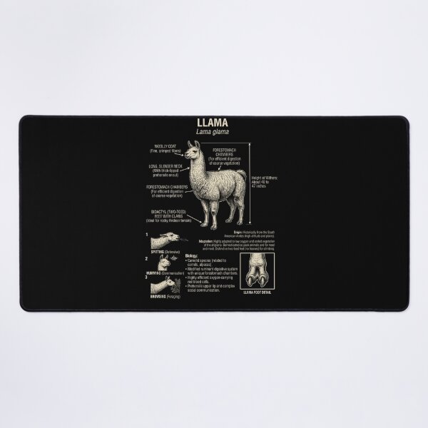Item preview, Llama Scientific Anatomy Biology Animal Lover designed and sold by Kimberley King Art  King Art.