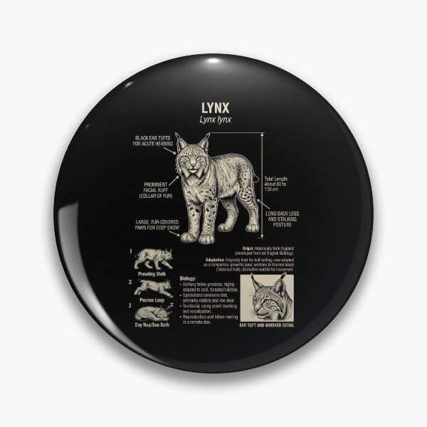 Item preview, Lynx Scientific Anatomía Biología Amante de los animales designed and sold by Kimberley King Art King Art.