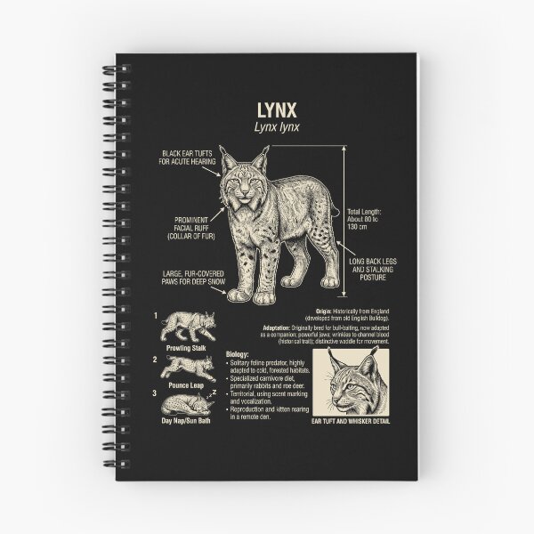 Item preview, Lynx Scientific Anatomy Biology Animal Lover designed and sold by Kimberley King Art  King Art.