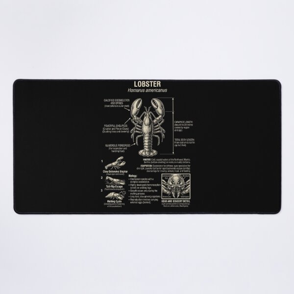Item preview, Lobster Scientific Anatomy Biology Animal Lover designed and sold by Kimberley King Art  King Art.