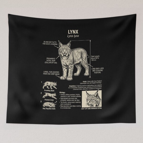Item preview, Lynx Scientific Anatomy Biology Animal Lover designed and sold by Kimberley King Art  King Art.