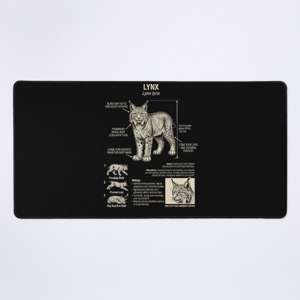 Item preview, Lynx Scientific Anatomy Biology Animal Lover designed and sold by Kimberley King Art  King Art.