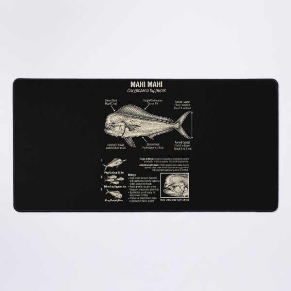 Item preview, Mahi Mahi Scientific Anatomy Biology Animal Lover designed and sold by Kimberley King Art King Art.