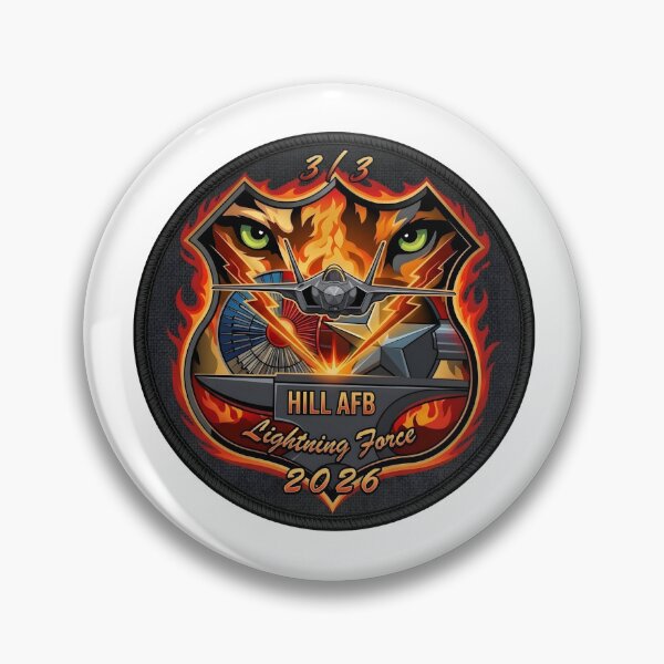 Item preview, US Air Force Hill AFB "Lightning Force" 2026 Commemorative Emblem designed and sold by CharlieDesings.