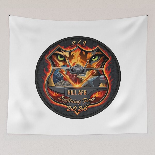 Item preview, US Air Force Hill AFB "Lightning Force" 2026 Commemorative Emblem designed and sold by CharlieDesings.