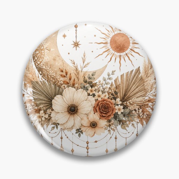Item preview, Boho Sun and Moon Harmony designed and sold by DaryaArtFrance.