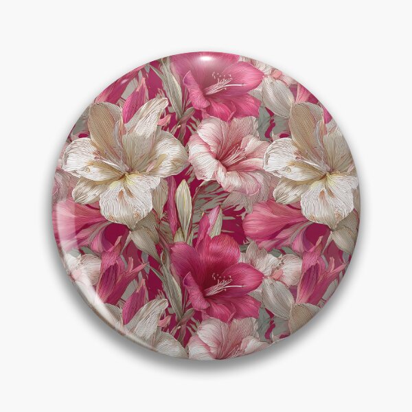 Item preview, Soft Amaryllis Flower - Tropical Flower Pattern   - Gifts For Girls designed and sold by RoyalStarsPatts.