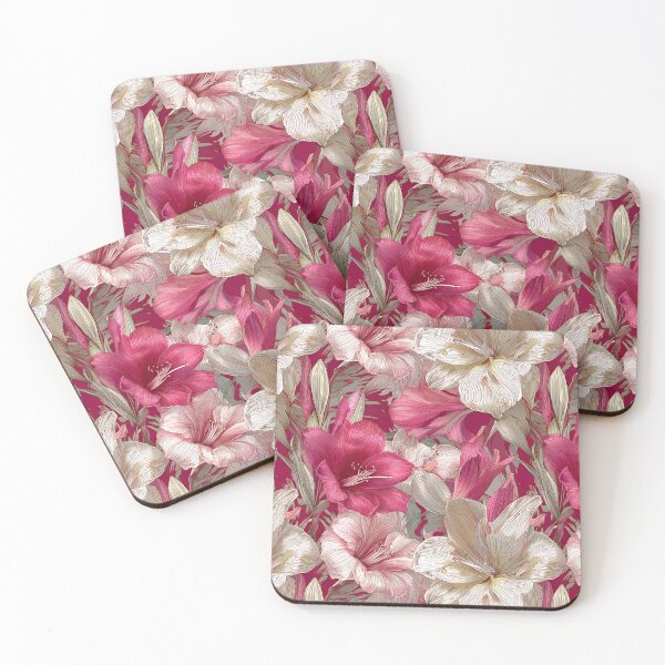 Item preview, Soft Amaryllis Flower - Tropical Flower Pattern   - Gifts For Girls designed and sold by RoyalStarsPatts.