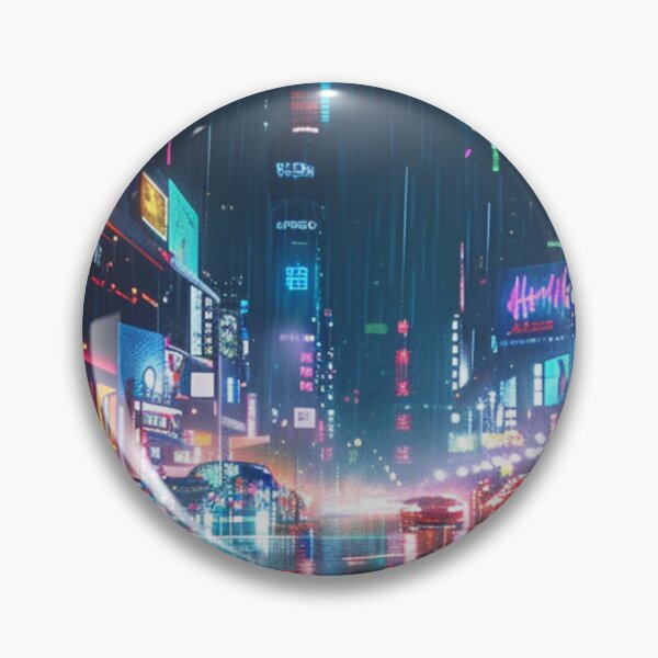 Item preview, Rainy Cyberpunk Tokyo - Neon Noir Cityscape designed and sold by VectorForge.