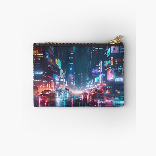 Item preview, Rainy Cyberpunk Tokyo - Neon Noir Cityscape designed and sold by VectorForge.