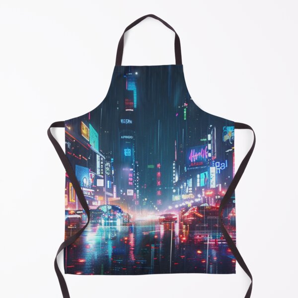 Item preview, Rainy Cyberpunk Tokyo - Neon Noir Cityscape designed and sold by VectorForge.