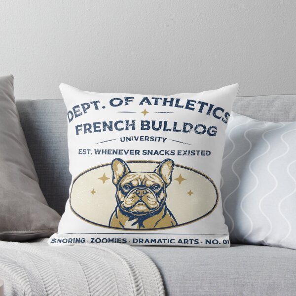 Item preview, French Bulldog Athletics Dept | Funny Frenchie Varsity Shirt | Dog Mom Gift | French Bulldog University designed and sold by TheDogClub.