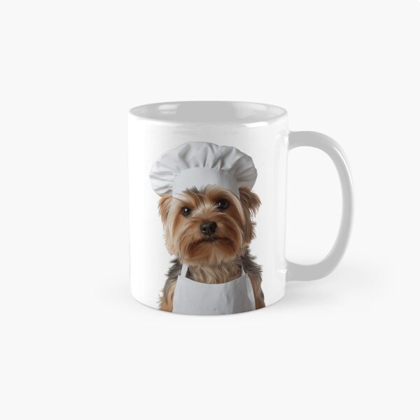 Item preview, Funny Yorkshire Terrier Dog Chef Realistic Animal Cooking Humor Art designed and sold by LazyOwlStore.
