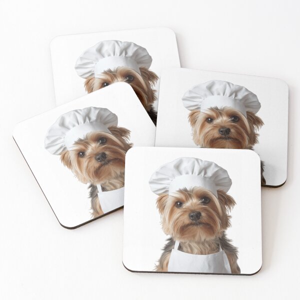Item preview, Funny Yorkshire Terrier Dog Chef Realistic Animal Cooking Humor Art designed and sold by LazyOwlStore.