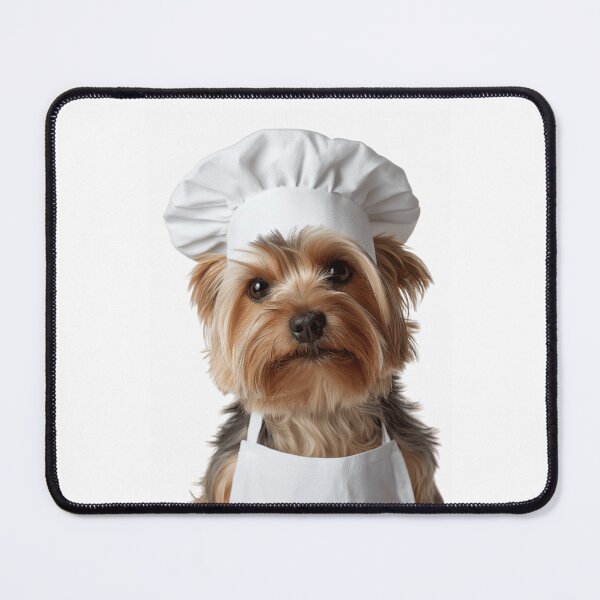 Item preview, Funny Yorkshire Terrier Dog Chef Realistic Animal Cooking Humor Art designed and sold by LazyOwlStore.