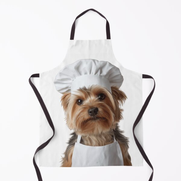Item preview, Funny Yorkshire Terrier Dog Chef Realistic Animal Cooking Humor Art designed and sold by LazyOwlStore.