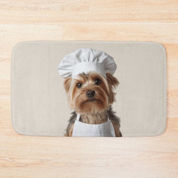 Item preview, Funny Yorkshire Terrier Dog Chef Realistic Animal Cooking Humor Art designed and sold by LazyOwlStore.