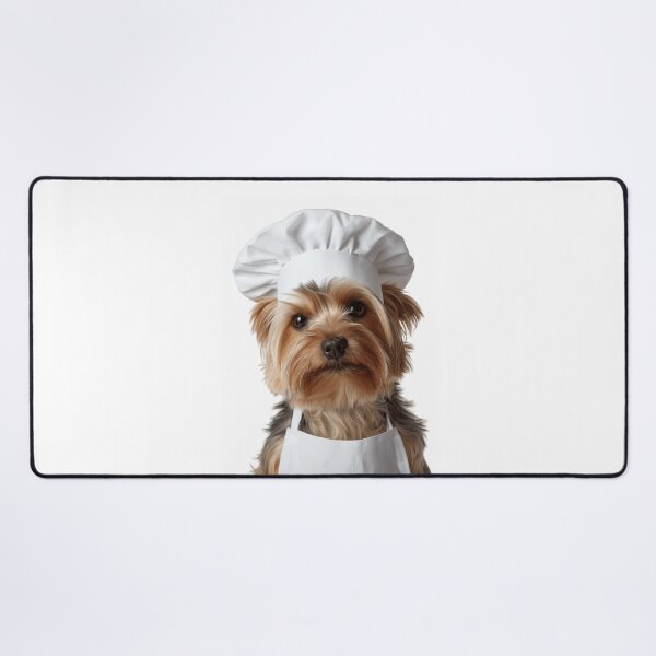 Item preview, Funny Yorkshire Terrier Dog Chef Realistic Animal Cooking Humor Art designed and sold by LazyOwlStore.