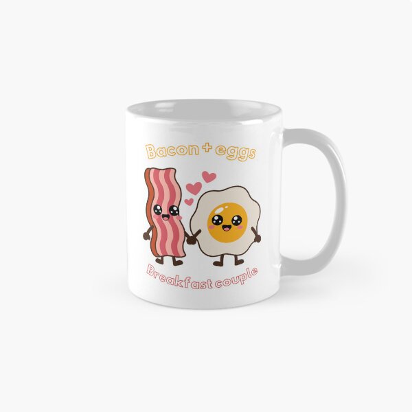 Item preview, Bacon + eggs = Breakfast couple designed and sold by HappyDoodle11.