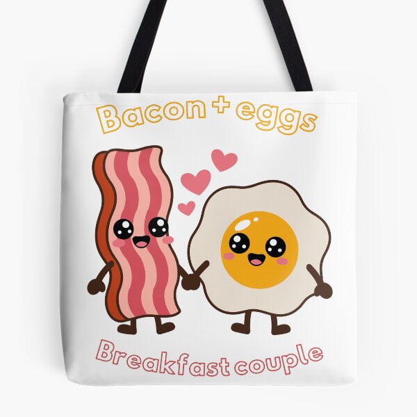 Item preview, Bacon + eggs = Breakfast couple designed and sold by HappyDoodle11.