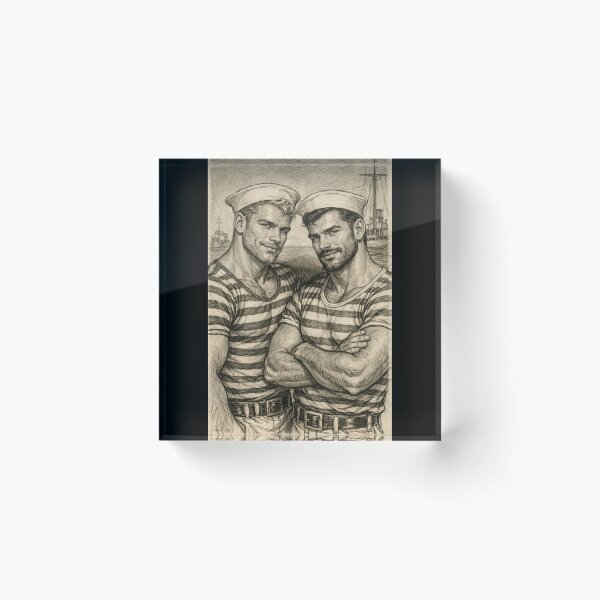 Item preview, 1940s San Francisco Sailor's Shore Leave Tom of Finland Tribute Gay Pride Graphic Design designed and sold by ItsAKinkThing.