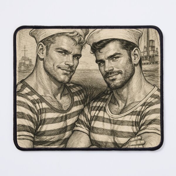 Item preview, 1940s San Francisco Sailor's Shore Leave Tom of Finland Tribute Gay Pride Graphic Design designed and sold by ItsAKinkThing.