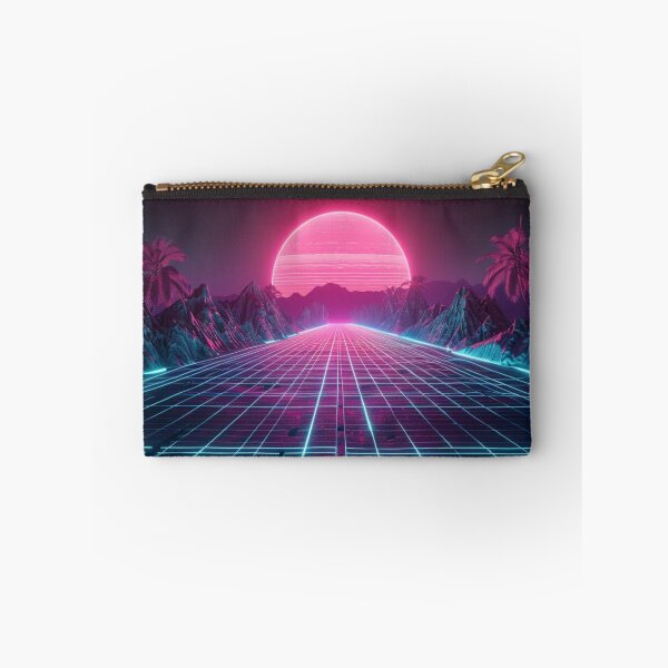 Item preview, Retrowave Horizon Drive - Synthwave Landscape Mat designed and sold by VectorForge.
