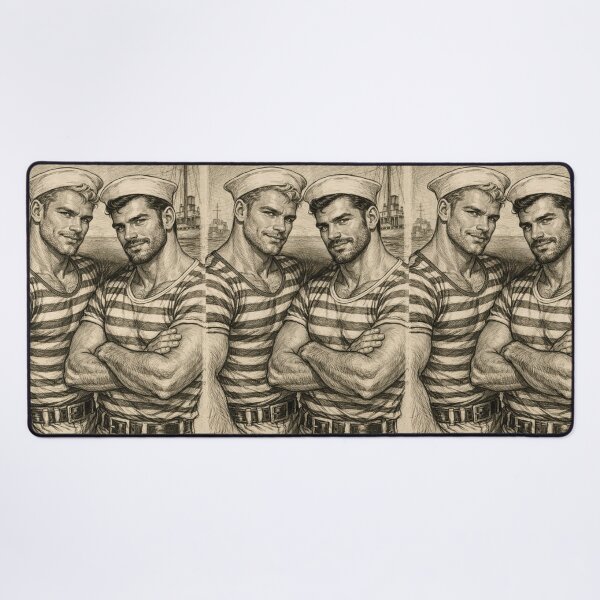 Item preview, 1940s San Francisco Sailor's Shore Leave Tom of Finland Tribute Gay Pride Graphic Design designed and sold by ItsAKinkThing.