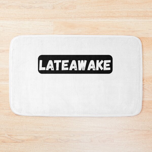 Item preview, Lateawake Minimal Night Typography Design designed and sold by variant designer.