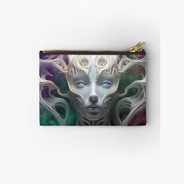 Item preview, Ethereal Alien Deity: Surreal Sci-Fi Portrait designed and sold by ToxicInkArt.