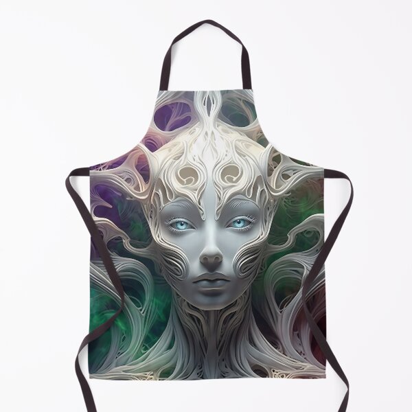 Item preview, Ethereal Alien Deity: Surreal Sci-Fi Portrait designed and sold by ToxicInkArt.