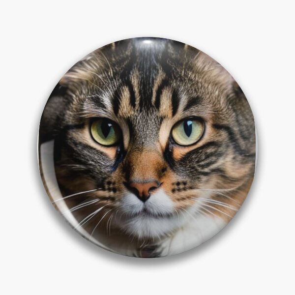 Item preview, Animals - Tabby Cat with Green Eyes, Cinematic Portrait on Black Background designed and sold by DoodyPets.