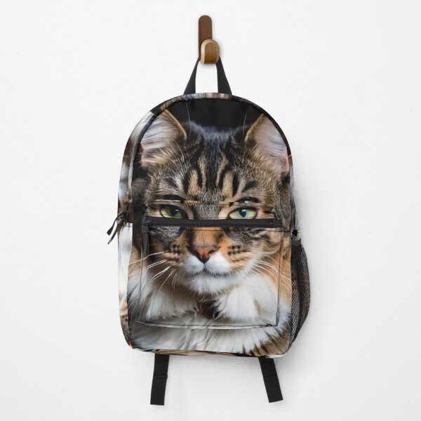Item preview, Animals - Tabby Cat with Green Eyes, Cinematic Portrait on Black Background designed and sold by DoodyPets.