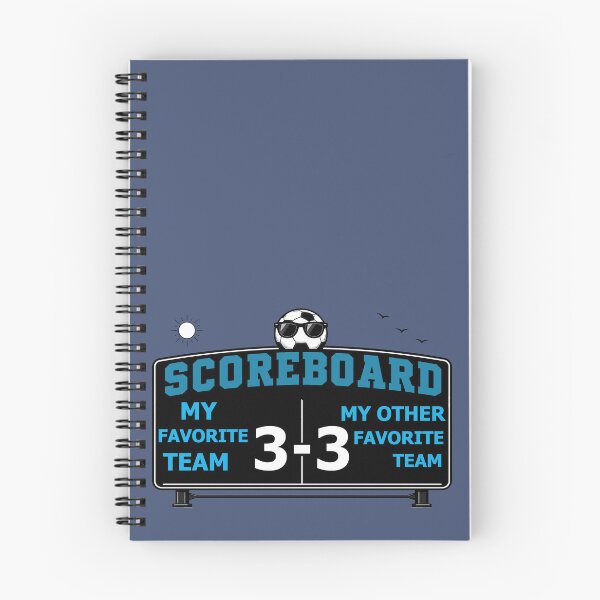 Item preview, Soccer Scoreboard Humor for the Indecisive Soccer Fan - Blue designed and sold by Beachy.