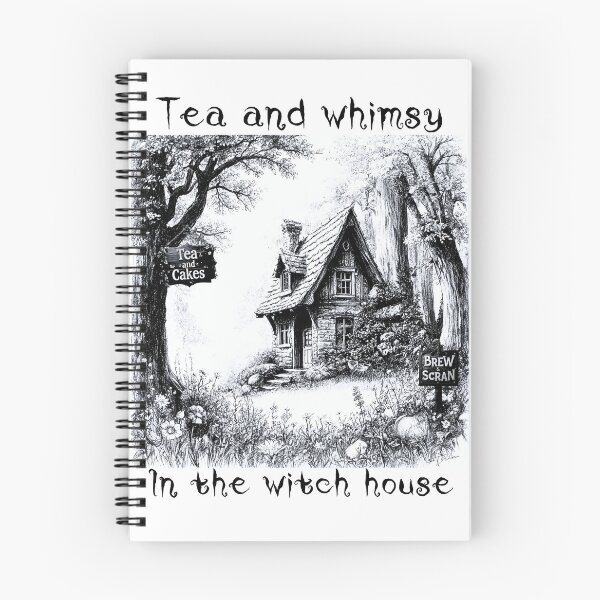Item preview, Whimsical witches tea house graphic design designed and sold by Iiswaz.