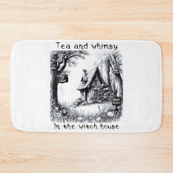 Item preview, Whimsical witches tea house graphic design designed and sold by Iiswaz.