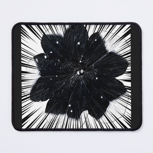 Item preview, Gothic Black Flower Manga Speed Lines Comic Pop Art designed and sold by BalkanBloom.