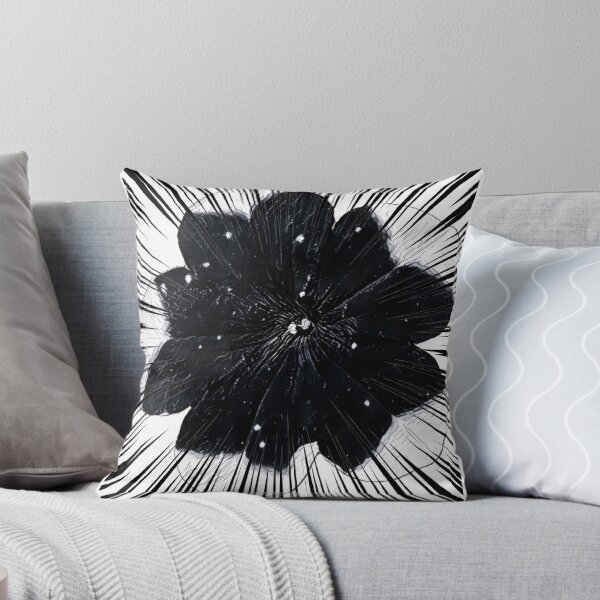 Item preview, Gothic Black Flower Manga Speed Lines Comic Pop Art designed and sold by BalkanBloom.